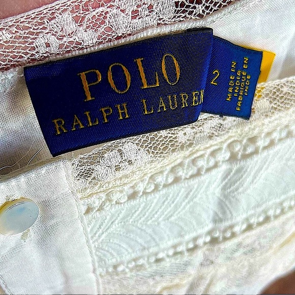 NWT POLO by Ralph Lauren Embroidered Crop Top, 2 - Picture 6 of 8